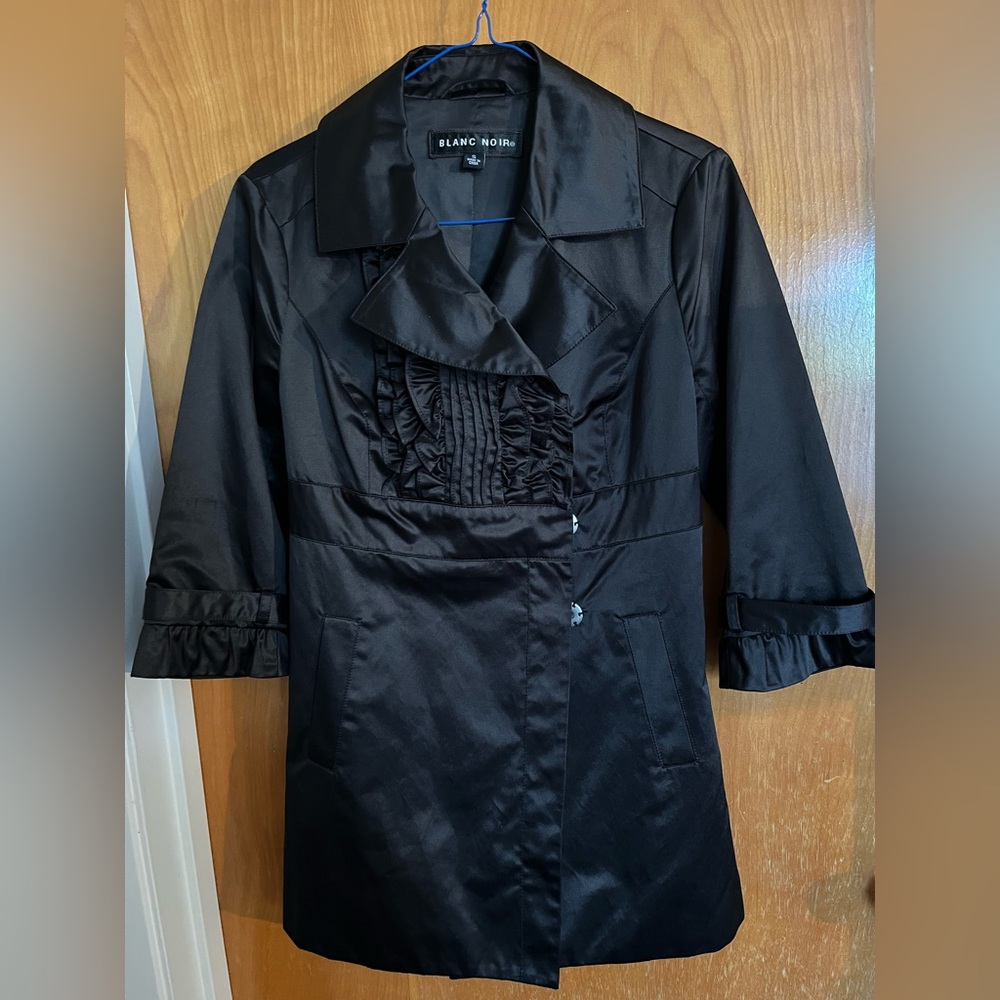 Vintage Blanc Noir Women's Black Coat/ Jacket